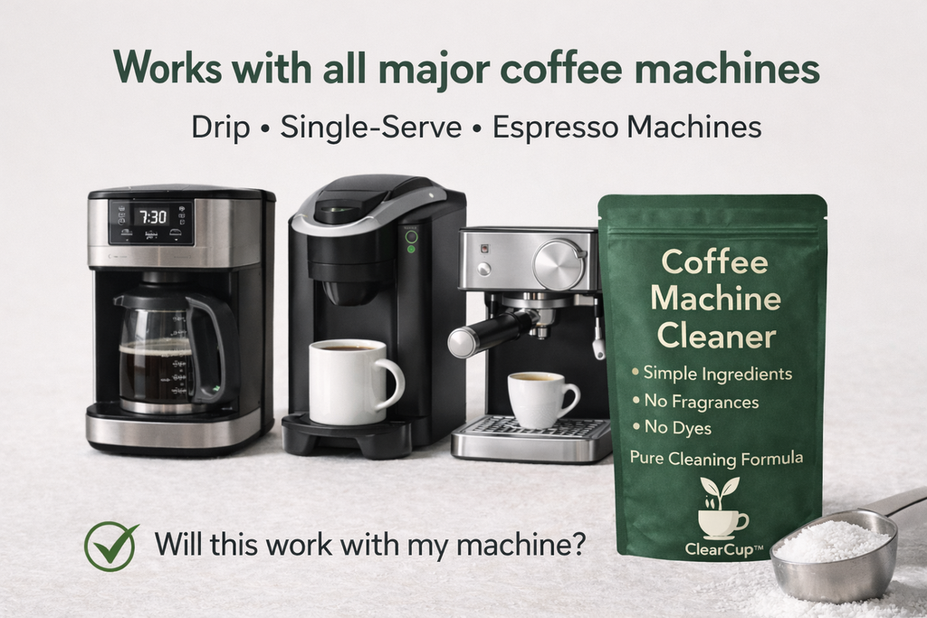 ClearCup™ Coffee Machine Cleaner (Monthly Cleaning Formula)